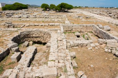 Egnazia arkeolojik bölgesi. Puglia, İtalya