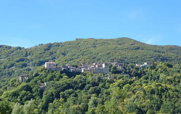 Kapadokya Abruzzo Nerfa Vadisinde Bir Kasaba — Stok fotoğraf