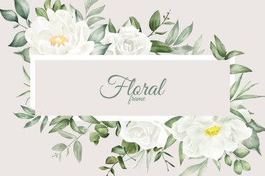 Zarif Suluboya Çiçek Arkaplan Tasarımı El yapımı Şakayık ve Yapraklı