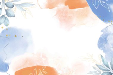 El suluboya çiçek arka plan boyalı