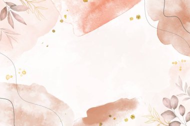 El suluboya çiçek arka plan boyalı