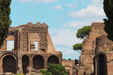 kalıntıları palatine tepesi palace, Roma, İtalya