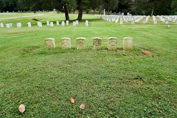 Andersonville Georgia Andersonville National Cemetery Graves Andersonville Raiders Gang Terrorized — Stockfoto