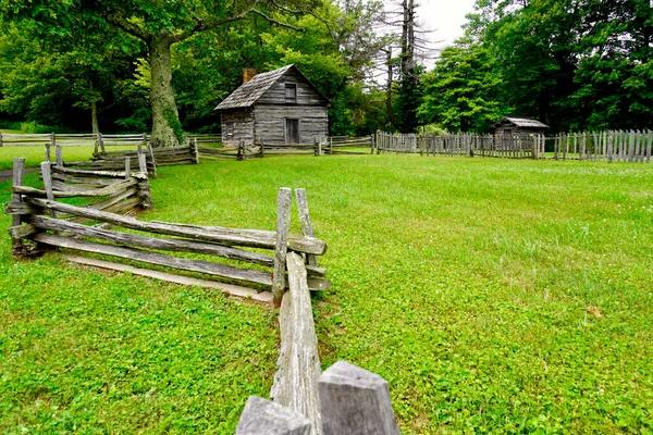 Puckett Cabin Groundhog Mountain Blue Ridge Parkway Historic Cabin Home — Stockfoto
