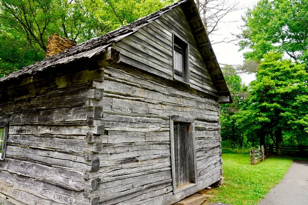 Puckett Cabin Groundhog Mountain Blue Ridge Parkway Historic Cabin Home — Foto Stock