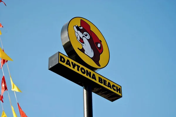 Daytona Beach Florida Buc Convenience Store Gas Station Sign Beaver — Foto Stock