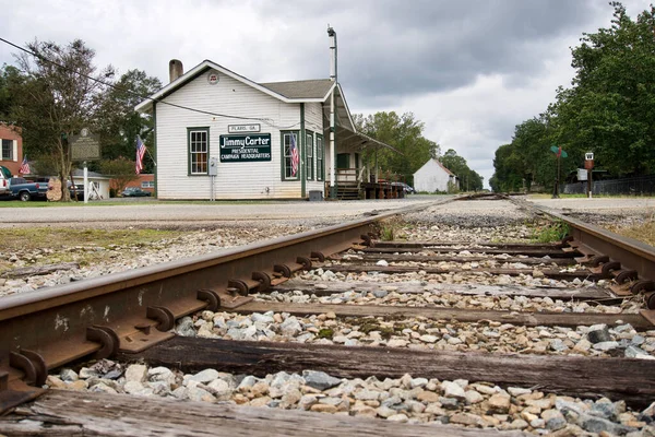 Plains Georgia Jimmy Carter National Historic Site Plains Depot Served — Stock Photo, Image