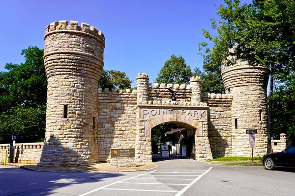 Chattanooga Tennessee Gates Point Park Modeled Army Corps Engineers Insignia — Stok fotoğraf