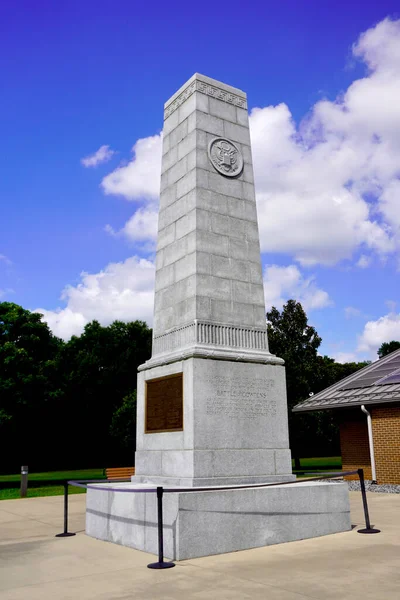 Gaffney South Carolina Cowpens National Battlefield Monument Commemorates Battle Cowpens — стокове фото