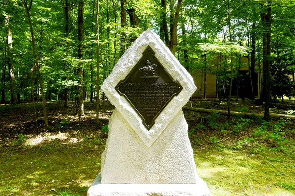 Гринсборо Северная Каролина Национальный Военный Парк Гилфорд Кортхаус Памятник Горнисту — стоковое фото