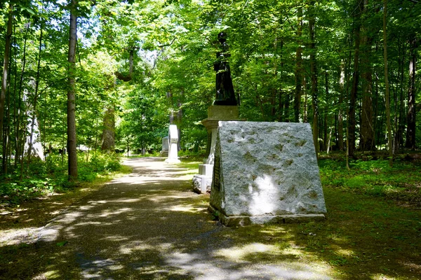 Гринсборо Северная Каролина Национальный Военный Парк Гилфорд Кортхаус Памятник Джеймсу — стоковое фото