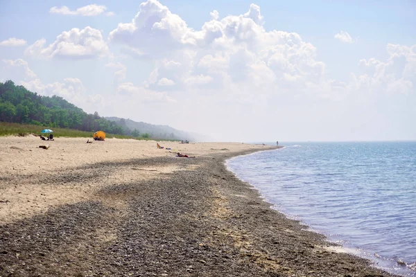 Indiana Dunes National Park Kemil Beach Dunbar Beach Área Baños —  Fotos de Stock