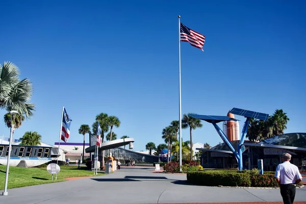 Kennedy Uzay Merkezi Florida Abd Kennedy Uzay Merkezi Ziyaretçi Kompleksine — Stok fotoğraf