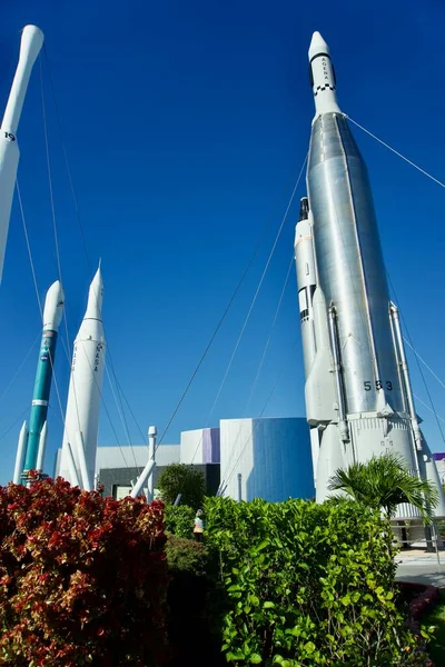 Kennedy Space Center Florida Usa Rocket Garden Raketen United Launch — Stockfoto