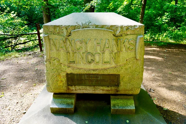 Lincoln Boyhood National Memorial Trail Twelve Stones Memoriza Episódios Importantes — Fotografia de Stock
