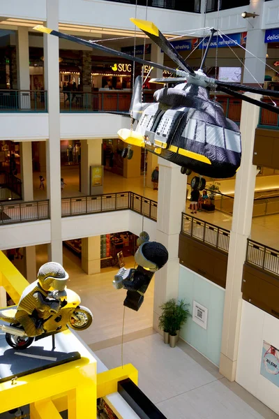 Loja Lego Mall America Minnesota Helicóptero Swat Preto Com Agentes — Fotografia de Stock