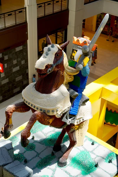 Магазин Lego Малл Америка Миннесоте Модели Больше Жизнь Средневековый Рыцарь — стоковое фото
