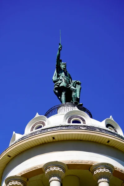 Hermann Heights Monument Staty Uppförd New Ulm Minnesota Herman Eller — Stockfoto