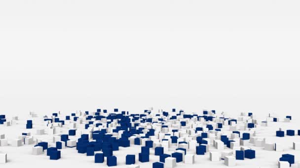 Flag Finland Created Cubes Slow Motion — Wideo stockowe