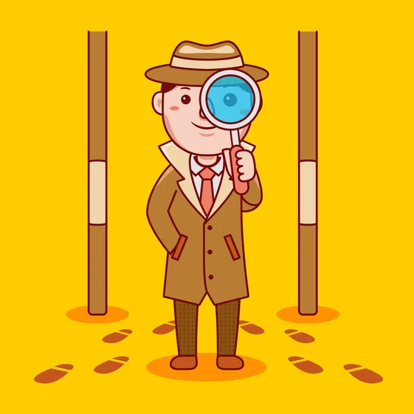 Düz Tasarım Biçimli Dedektif Mesleği