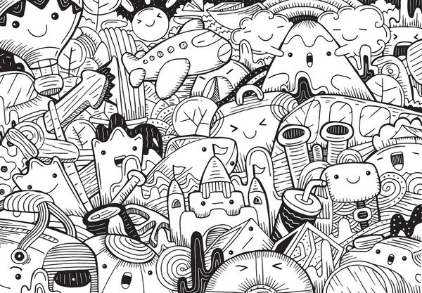 düz tasarım tarzında karalama yapmak