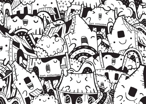 Fort Rotterdam düz tasarım tarzında.