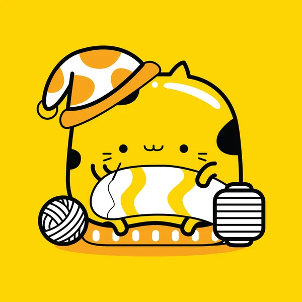 Sevimli kediler Terzi karakter maskotu