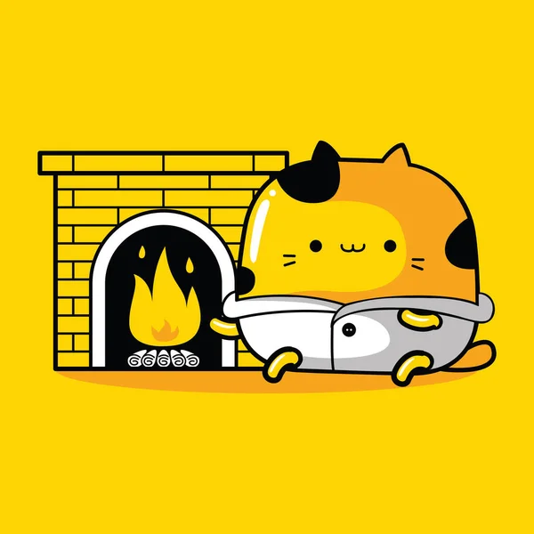 Sevimli kediler karakter maskotu