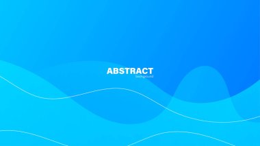 Soyut mavi arkaplan ve eğri şekli, tasarım için kopyalama alanı olan arkaplan, vektör.