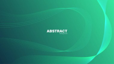 Özet yeşil sıvı şekilli modern arkaplan kopyalama alanı, vektör.