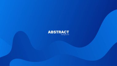 Soyut mavi arkaplan ve eğri şekli, tasarım için kopyalama alanı olan arkaplan, vektör.