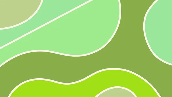 Fundo Verde Abstrato Fundo Doodle Linhas Background Vector —  Vetores de Stock