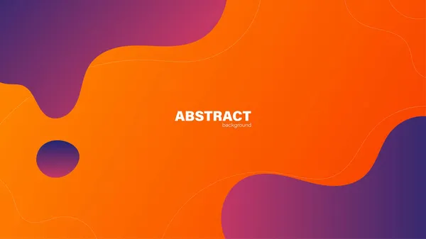 Абстрактный Оранжевый Фон Текучим Современным Концептуализмом Минимальным Плакатом Фон Баннера — стоковый вектор