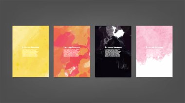 Tasarımınız, suluboya arka plan konseptiniz, vektörünüz için yumuşak renkli suluboya arkaplan.