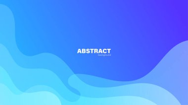 Soyut mavi arkaplan ve eğri şekli, tasarım için kopyalama alanı olan arkaplan, vektör.