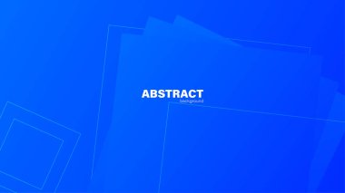 Soyut mavi arkaplan ve kare şekil, tasarım için kopyalama alanı olan arkaplan, vektör.