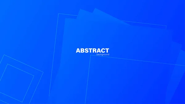 抽象的な青の背景と正方形の形状 デザインのためのコピースペースを持つ背景 ベクトル — ストックベクタ