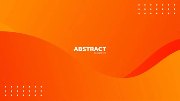 Abstrakte Orange Hintergrund Mit Fließenden Formen Modernes Konzept Minimal Poster — Stockvektor