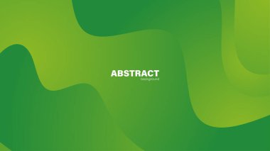 Özet yeşil sıvı şekilli modern arkaplan kopyalama alanı, vektör.