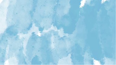 Dizaynınız için mavi suluboya arkaplan, suluboya arkaplan, vektör.