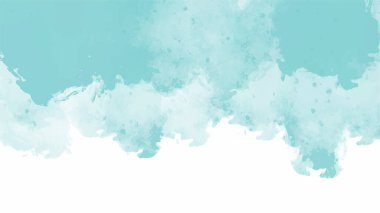 Dizaynınız için mavi suluboya arkaplan, suluboya arkaplan, vektör.