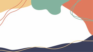 Merhaba Spring Hand, özgeçmiş çizimi. Klasik afiş afiş şablonu arka planı