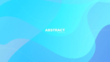 Soyut mavi arkaplan ve eğri şekli, tasarım için kopyalama alanı olan arkaplan, vektör.