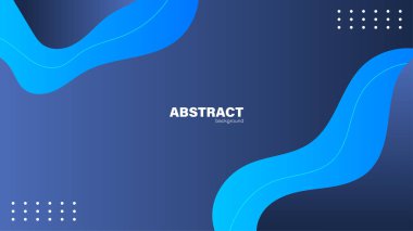 Soyut mavi arkaplan ve eğri şekli, tasarım için kopyalama alanı olan arkaplan, vektör.