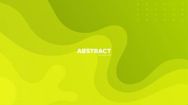 Özet yeşil sıvı şekilli modern arkaplan kopyalama alanı, vektör.