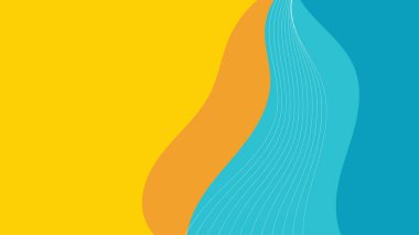 Arka planda dinamik gölgeler olan renkli soyut bir arkaplan. Yazın fotokopi alanı kavramı. Vektör arkaplanı. EPS 10