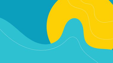 Arka planda dinamik gölgeler olan renkli soyut bir arkaplan. Yazın fotokopi alanı kavramı. Vektör arkaplanı. EPS 10