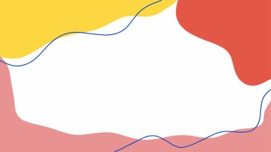 Merhaba Spring Hand, özgeçmiş çizimi. Klasik afiş afiş şablonu arka planı