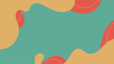 Merhaba Spring Hand, özgeçmiş çizimi. Klasik afiş afiş şablonu arka planı