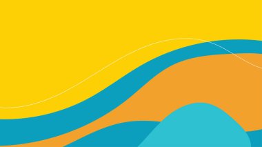 Arka planda dinamik gölgeler olan renkli soyut bir arkaplan. Yazın fotokopi alanı kavramı. Vektör arkaplanı. EPS 10